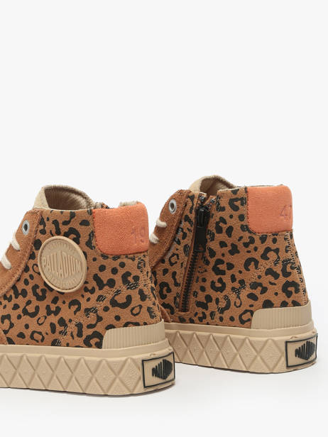 Sneakers Uit Leder Palladium Bruin women 74320234 ander zicht 2